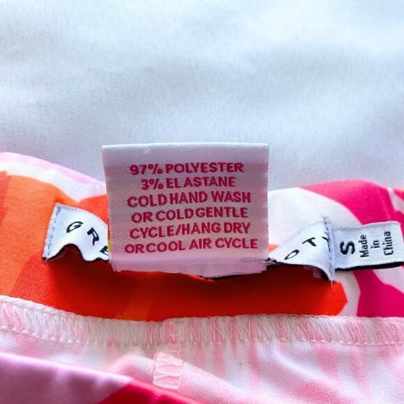 GRETCHEN SCOTT ORANGE PINK WHITE ABSTRACT SKORT - S - Picture 7 of 7